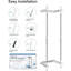 20 cm L Stainless Steel Towel Rack