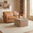 Wool Kilim Upholstered Coffee Table Ottoman-1625185683
