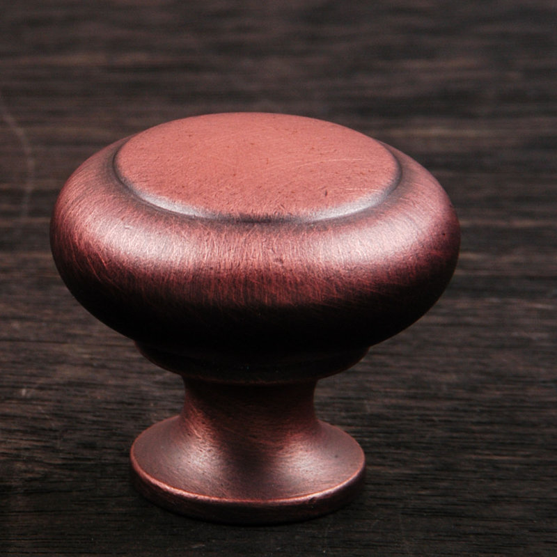 CK Series 1 1/4" Diameter Mushroom Knob, Distressed Copper