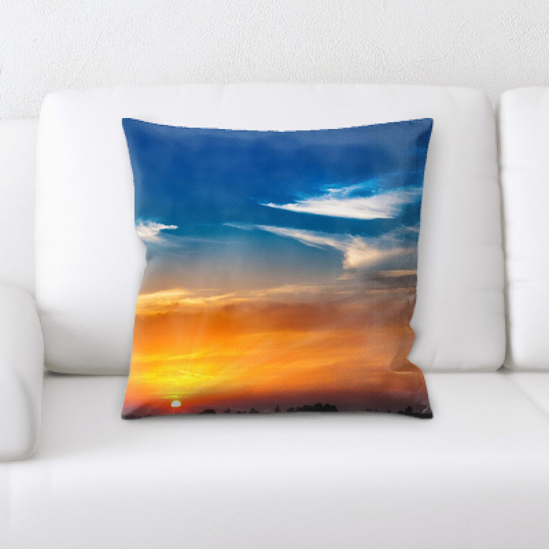 Coussin coucher de soleil