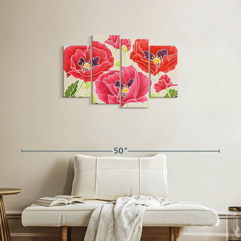 Coquelicots Kerner Sunshine, H 22 po x l 36 po