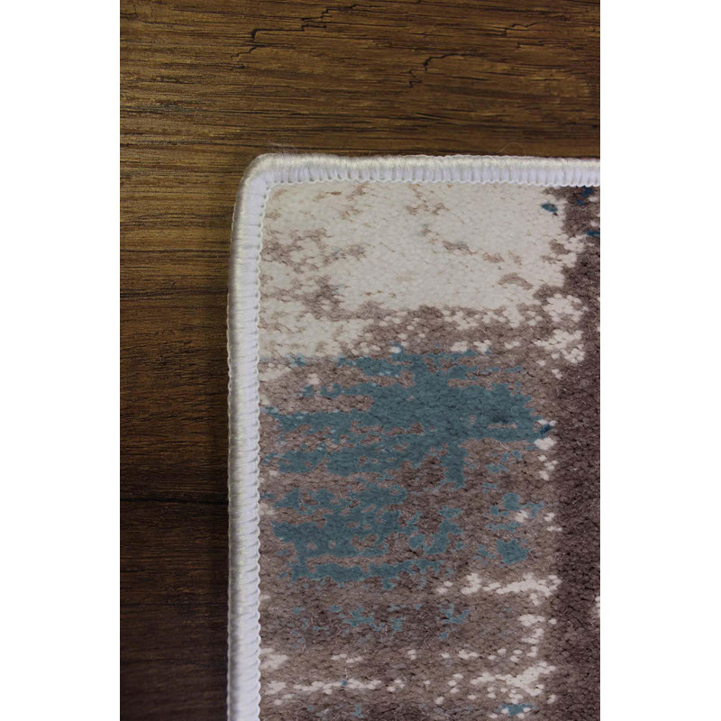Premium Hall Carpet, 2.6 x 4.9 Feet, 100% Polyester, 650 gr/m² | Antibacterial, Non-Slip PVC Dot Underside, 0.3 in Pile Height | Machine Washable, 3D Digital Print, Durable & Stylish for Home Décor