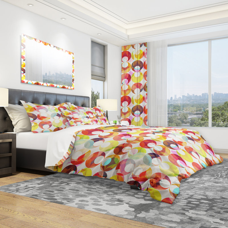 Ensemble de housse de couette moderne en microfibre blanche et moderne, Housse de couette très grand + 2 taies décoratives