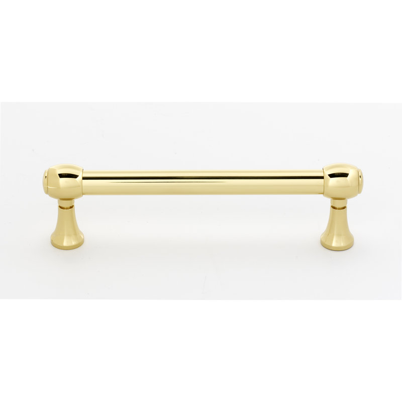Poignée barre Royale, Laiton poli, 3.5''