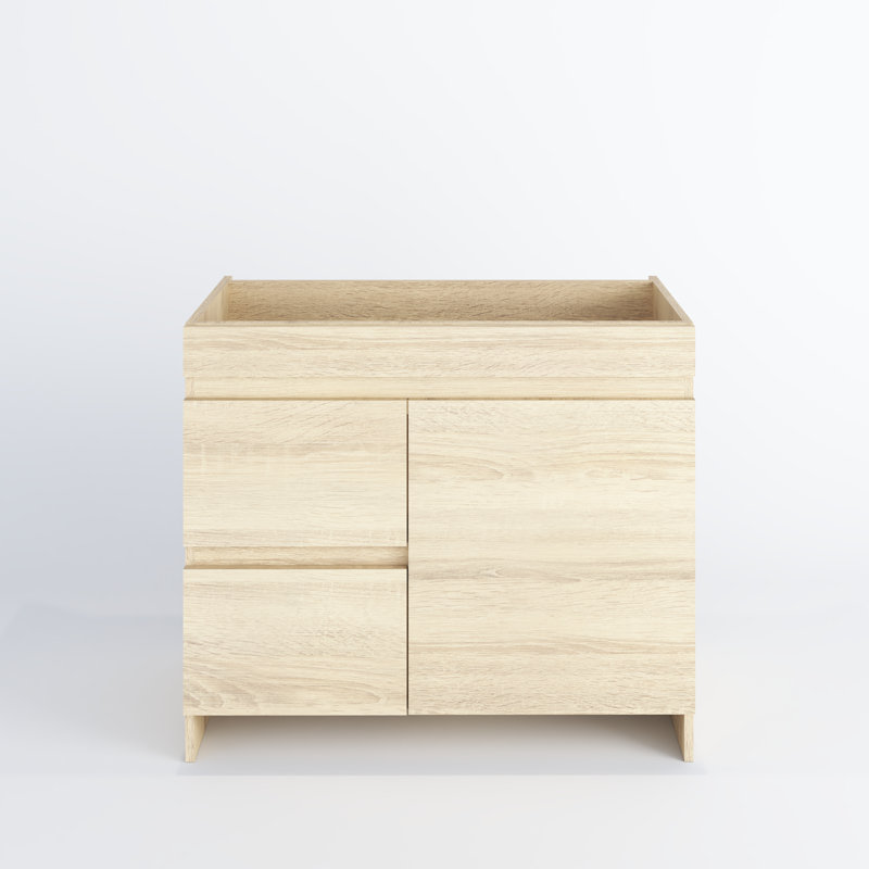 Cinnamon 36 " Single Bathroom Vanity Base, White Oak