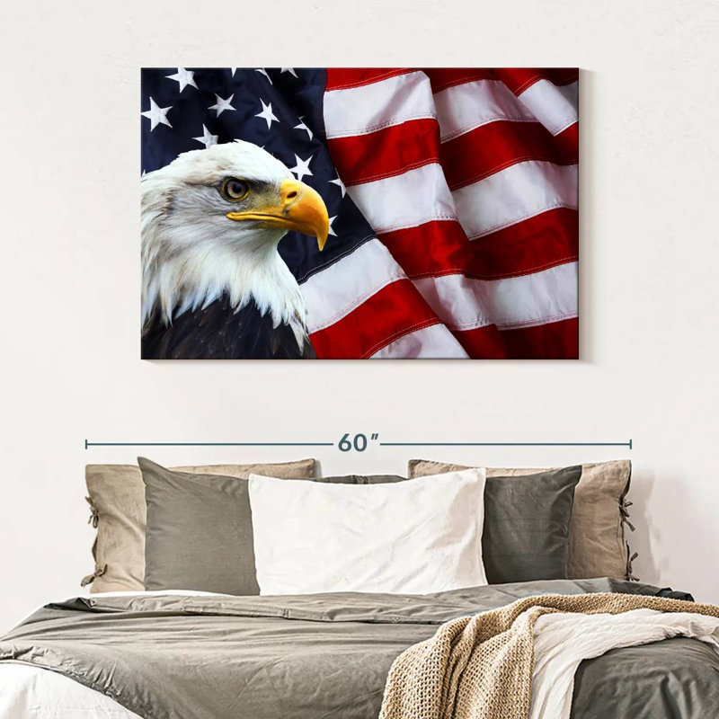American National Bald Eagle, 32" H x 48" W
