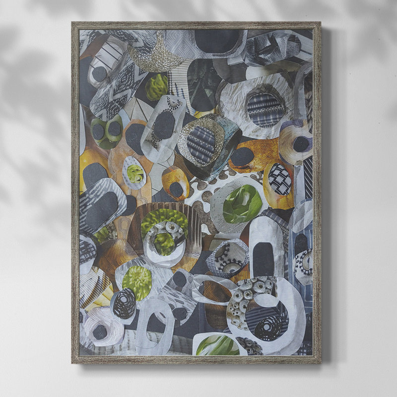 Big Sur Stones and Kelp Framed Print - Solid Wood, 21" H x 17" W