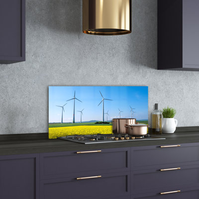 Loveda 50cm W x 100cm L Glass Peel and Stick Panel