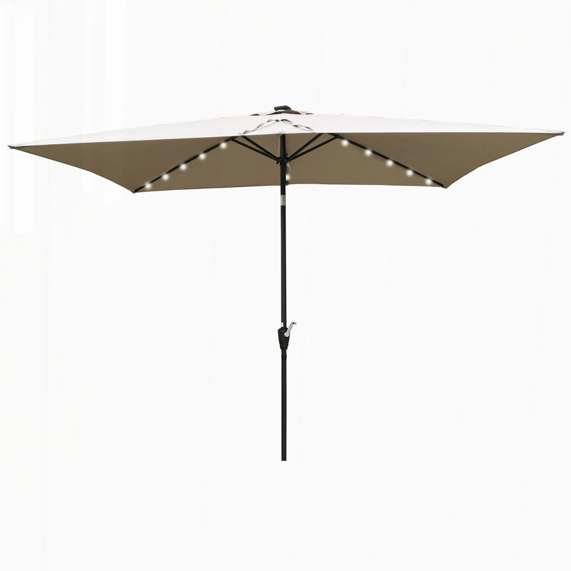 Parasol Taibah 120 avec contrepoids inclus, Champignon