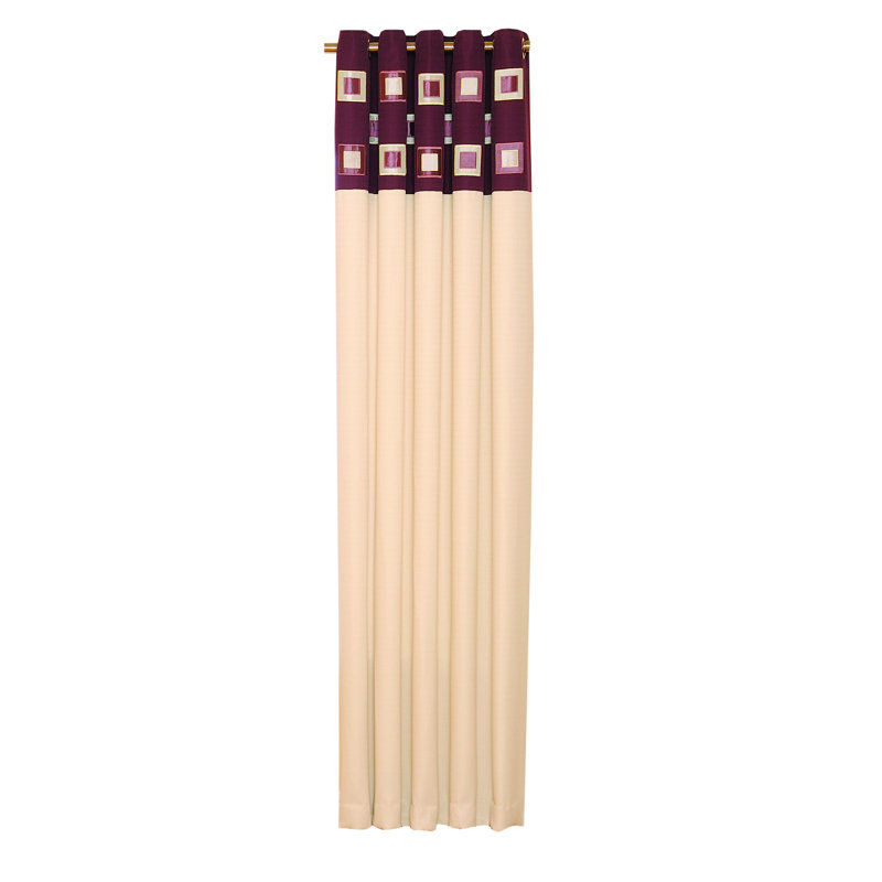 Natividad Room Darkening Curtain Pair, Damson