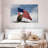 Brampt Perched Eagle American Flag-108692364