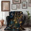 Dreamy Witchy Serenity - couverture en sherpa de qualité supérieure - reproduction d'art luxueuse-97620937