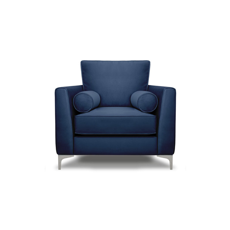 Kyle Upholstered Armchair, Blue