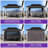 PURPLE LEAF 8' X 12' Hardtop Gazebo Metal Double Roof White Aluminum Frame Outdoor Heavy Duty Gazebo With Curtain And Netting For Patio Garden And Backyard, Grey-123385468