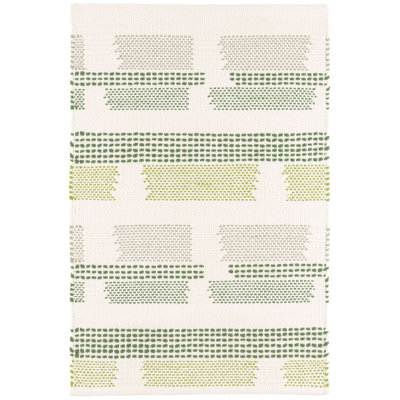 Tread Lightly Green Handwoven Cotton Rug