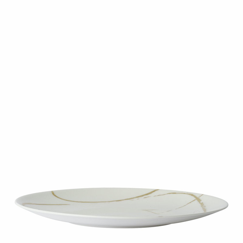 Sketch Handmade Bone China Salad/Dessert Plate, Chalk