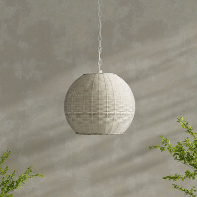 Luminaire suspendu d'extérieur 1 lumière noir Folsom