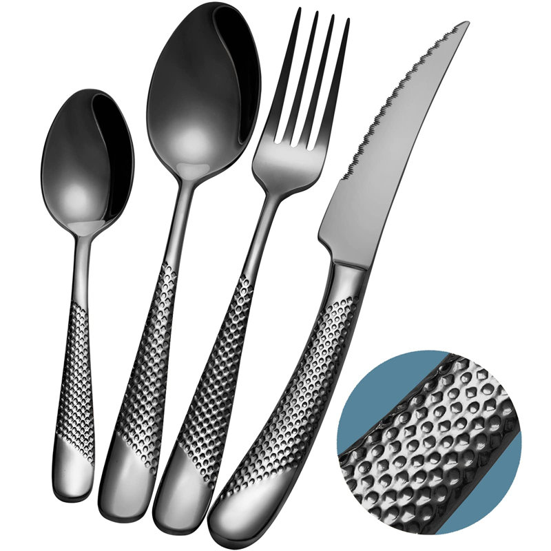 Ebern Designs Rickson 24 Piece Stainless Steel Cutlery Set , Service for 6