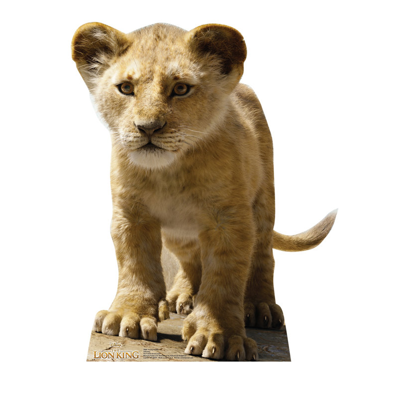 Accroche en carton pour très grand lit live simba disney the lion