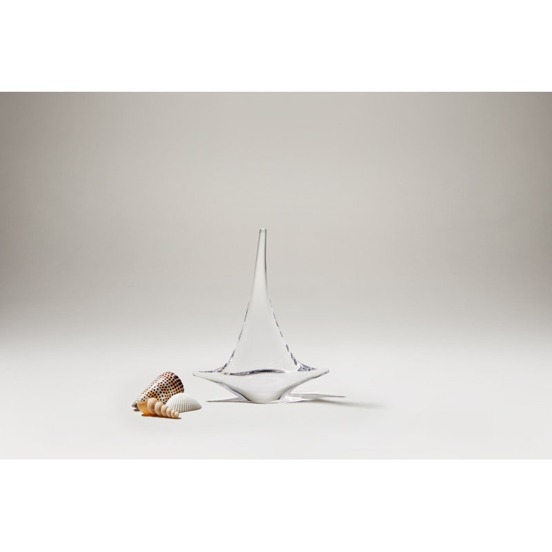 Handmade Glass Sailboat Figurine, Small