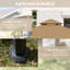 Tente de barbecue pour barbecue 8 'x 5', kaki