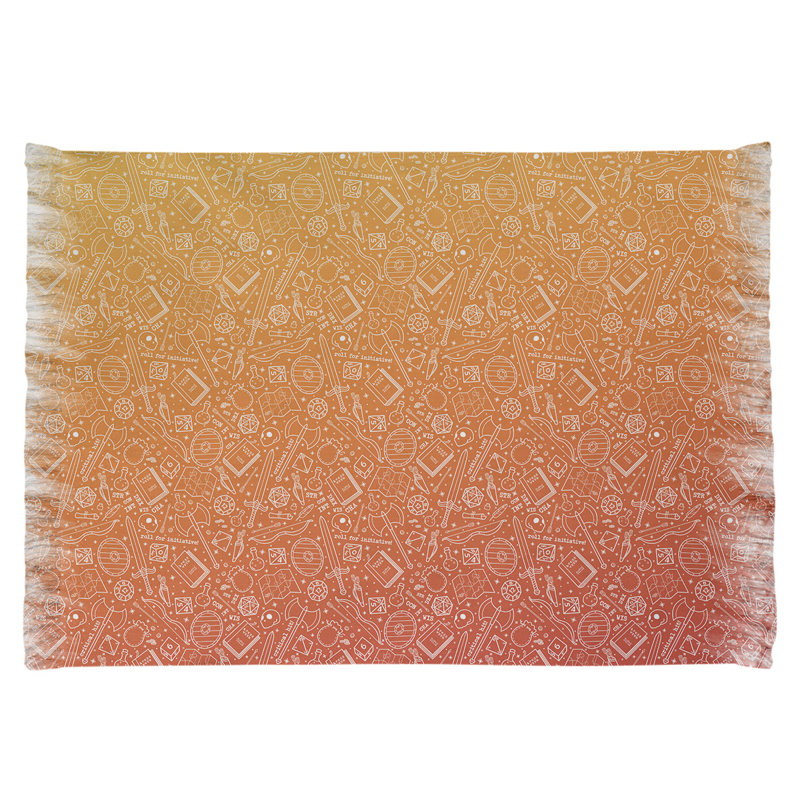 Tapis rouge/jaune dégradé rpg Mcguigan, Non