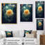 Jaune jaune sarcelle Marigold Splendor II sur toile-1090200852-1090200943