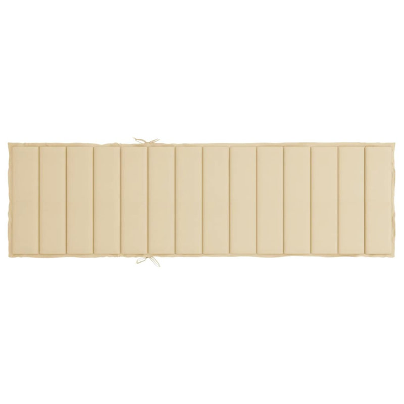 Outdoor Seat / Back Cushion, Beige, 27.6" W x 78.7" D x 1.2" H