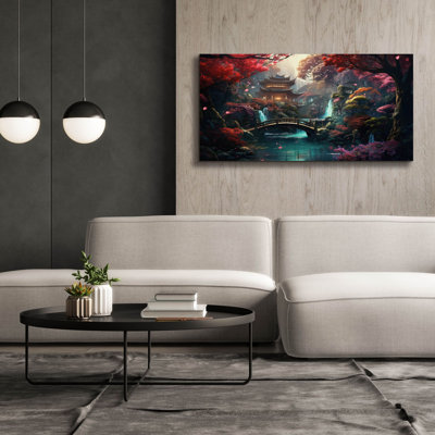 «Japanese Zen Forest» par Cameron Gray, art mural sur toile