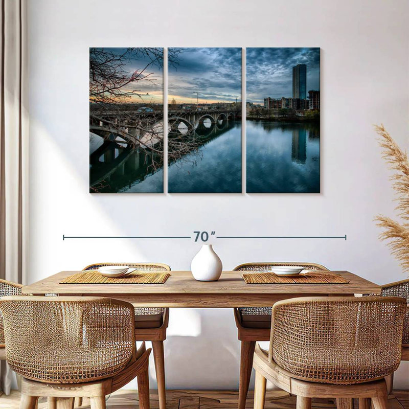 Lilie Lamar Boulevard Bridge, 36" H x 57" W