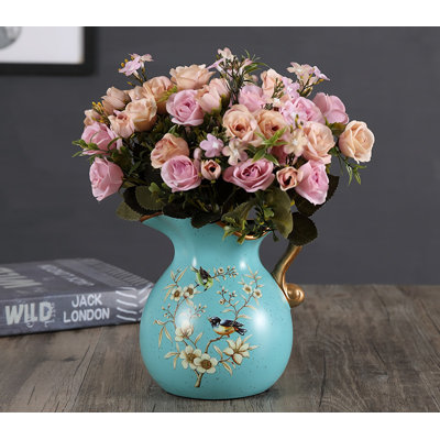 Ornement en forme de petit vase en céramique American Style Simulation