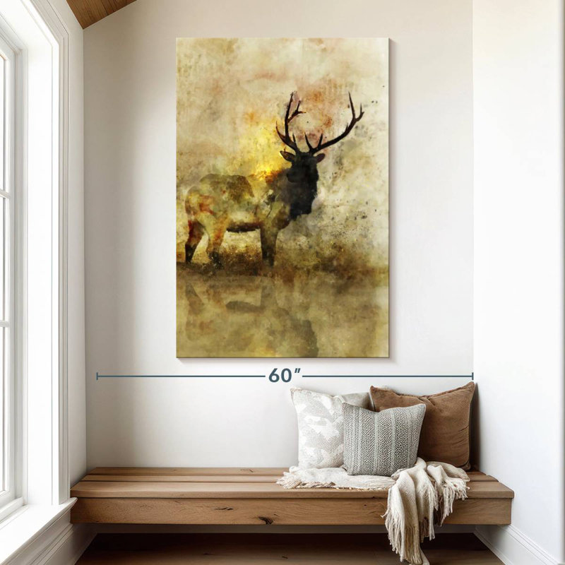 Calm Deer I, H 51 po x l 34 po