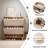 31.5 Inch Nordic Style Shoe Storage Cabinet With 2 Flip Drawers, Freestanding Organizer With Solid Wood Legs For Entryway