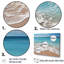 «Shoreline Shadows On Beautiful Beach On», reproduction sur toile-1245019430-1245019437