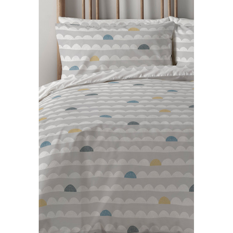 Finlan Polyester Geometric Shapes Duvet Cover Set with Pillowcases Included, King Duvet Cover + 2 Standard Pillowcases
