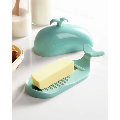 Whale-Shaped Butter Dish with Lid