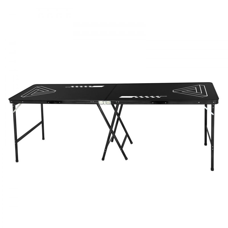 VEVOR Black 240cm L Beer Pong Table