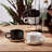 Porcelain Espresso Cup With Saucer And Metal Stand, 6 Ounce Stackable Ceramic Demitasse Espresso Mugs Cappuccino Cups Set For Latte,Coffee,Cafe Mocha,Tea(Set Of 4)