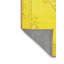 Tapis oriental jaune en chenille / polyester tissé à la machine Milleigh-724379880