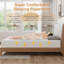 Matelas en mousse viscoélastique gélifiée de refroidissement moyen de 8 po dans une boîte, confort soulageant la pression, certifié CertiPUR-US-859826830
