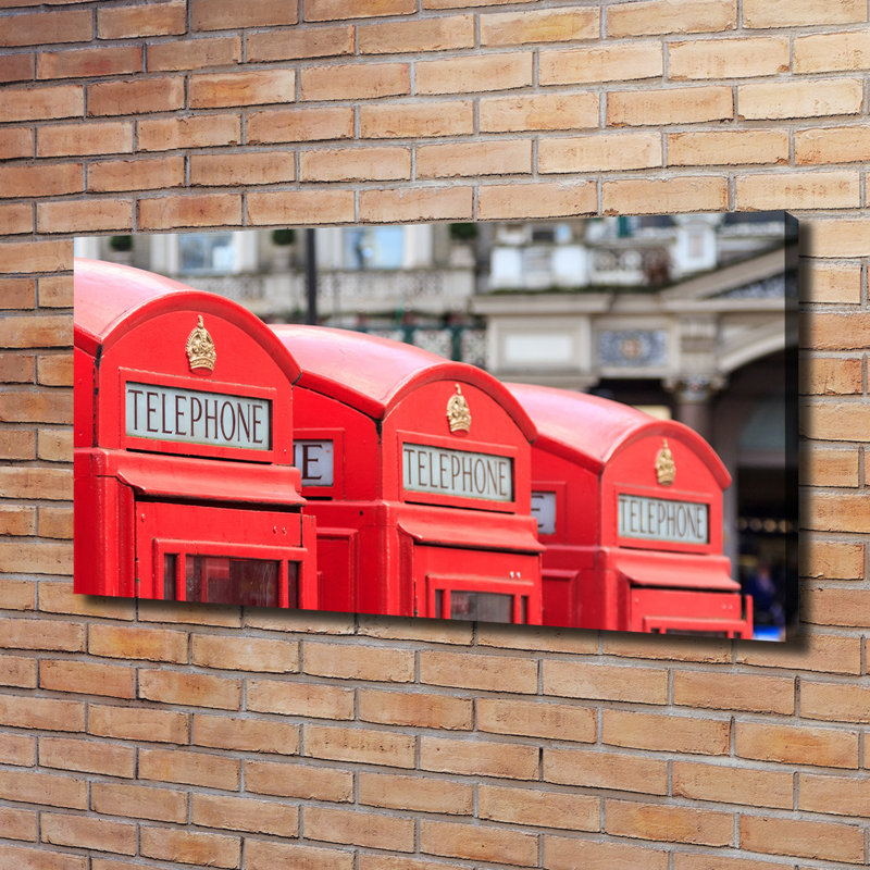 Telephone Booth - Wrapped Canvas Print