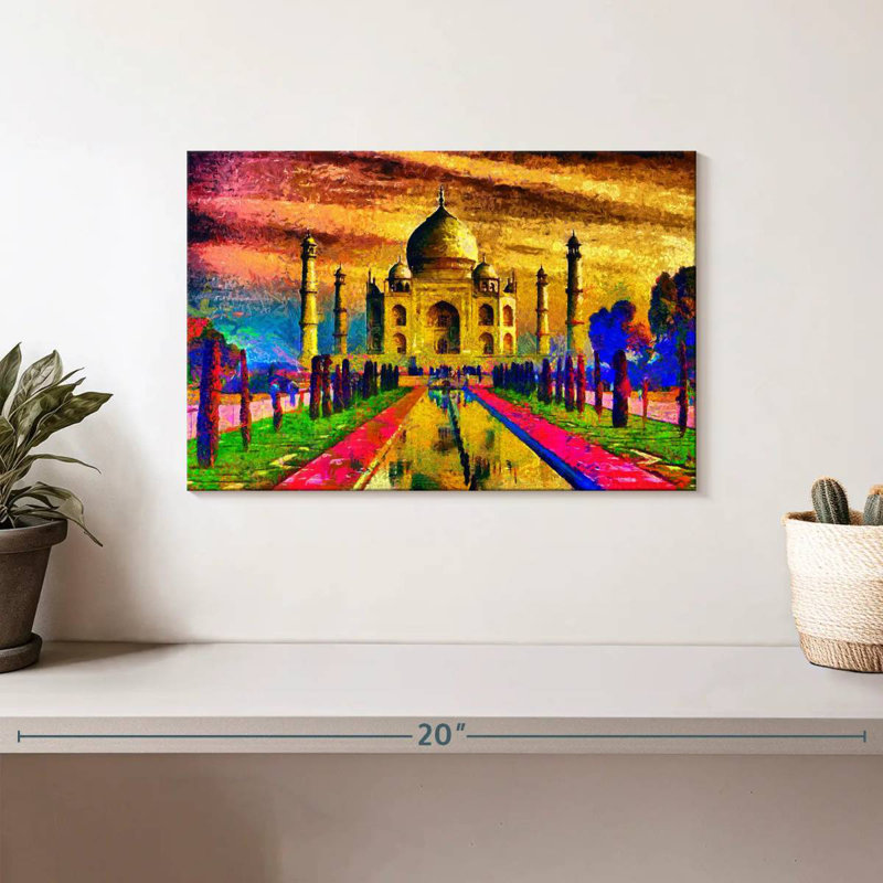 Nicci abstrait Taj Mahal, H 8 po x l 12 po