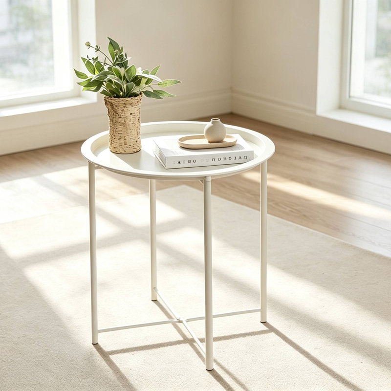 Petite table de bout Annaleese, Beige