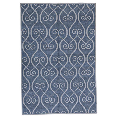 Hand Woven Linen Geometric Area Rug