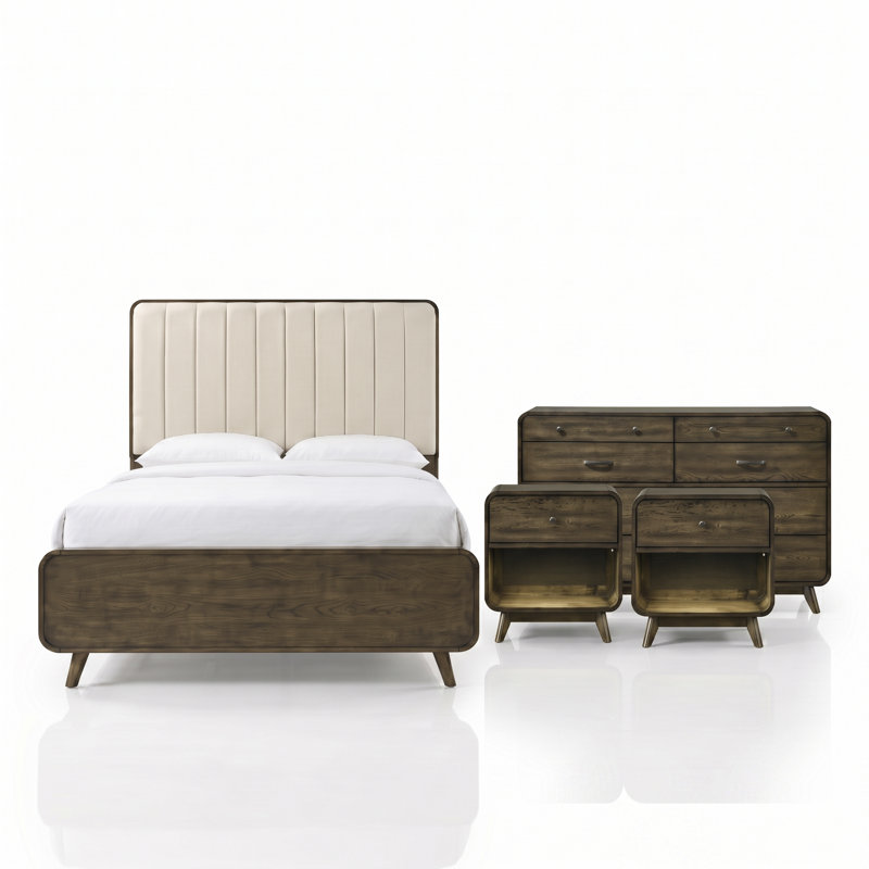 4 Piece Upholstered Bedroom Set