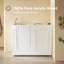 52.5" x 26.5" Left Drain Quick Fill Walk-In Whirlpool Jetted Bathtub in White/Chrome