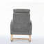 Chaise berçante ergonomique avec éponge haute densité, structure robuste et poche latérale pour plus de confort et de commodité-1386204928