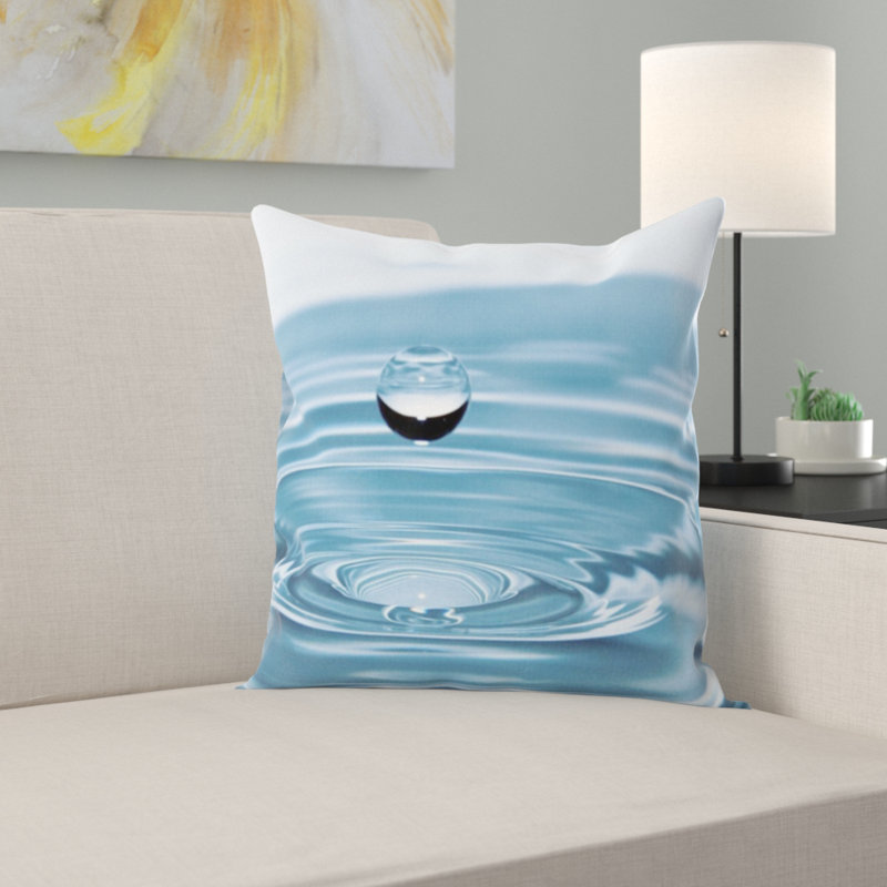 Coussin décoratif gouttes d’eau