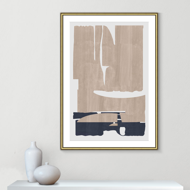 Impression «Deep Golden Brown I» par Cartissi, 30.75'' W x 42.75'' H, Imprimé mat, Gold Classic