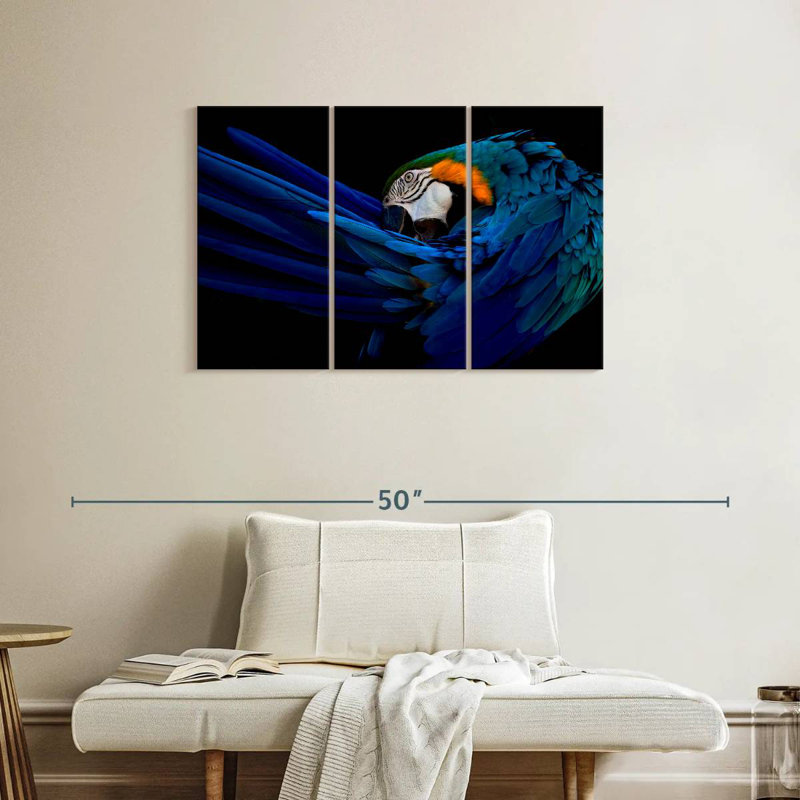 Brampt Majestic Macaw, 24" H x 38" W